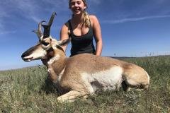 Pronghorn antelope spotted in open grasslands during a New Mexico hunt
