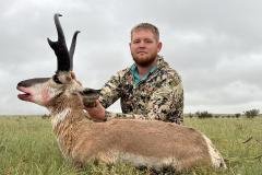 Glassing wide-open country for pronghorn antelope in New Mexico